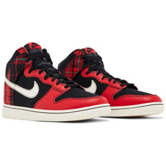 Nike Dunk High Red Plaid