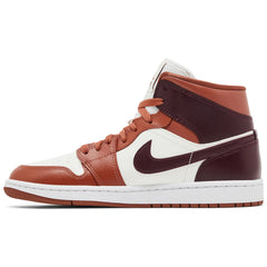 Jordan 1 Mid Dusty Peach Night Maroon (W)