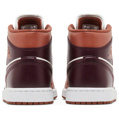 Jordan 1 Mid Dusty Peach Night Maroon (W)