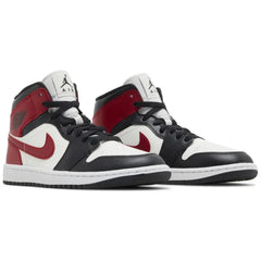 Nike Air Jordan 1 Mid Gym Red Off Noir (W)