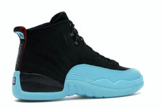 Air Jordan 12 Retro Gamma Blue Black Gym Red Sneakers Size 130690-027