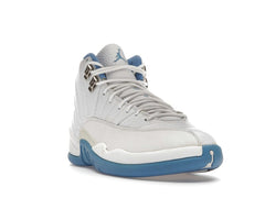 Jordan 12 Retro Melo White/University Blue-Metallic Silver Sneakers