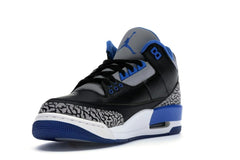 Air Jordan 3 Retro Sport Blue Black Cement 136064-007 Sneakers
