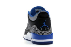 Air Jordan 3 Retro Sport Blue Black Cement 136064-007 Sneakers