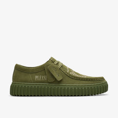 CLARKS X PLEASURES TORNHILL DRGNLO - OLIVE SUEDE