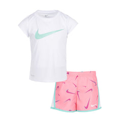 3D Swoosh AOP Woven Short Set - Kids