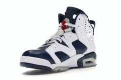 Air Jordan 6 Retro Olympic London 2012 White/Midnight Navy-Varsity Red