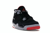 Jordan 4 Retro Bred (2019) GS – Black/Fire Red-Cement Grey-Summit White