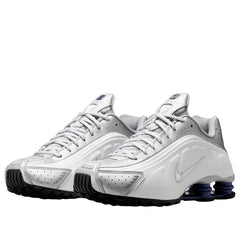 Nike Shox R4 Metallic Silver Deep Royal Blue