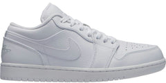 Air Jordan 1 Low Triple White (2019) Leather Sneakers – 553558-111