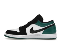 Air Jordan 1 Low White Black Mystic Green (553558-113)