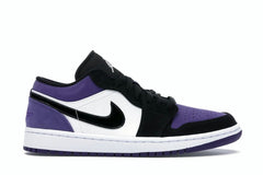 Jordan 1 Low Court Purple Sneakers Size 553558-125 White/Black