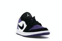 Jordan 1 Low Court Purple Sneakers Size 553558-125 White/Black