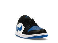 Jordan 1 Low Alternate Royal Toe Sneakers – White/Black/Royal Blue – 553558-140