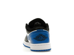 Jordan 1 Low Alternate Royal Toe Sneakers – White/Black/Royal Blue – 553558-140