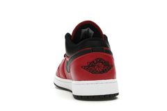 Air Jordan 1 Low Reverse Bred Pebbled Swoosh (553558-605)
