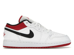 Air Jordan 1 Low White Gym Red (GS) 553560-118