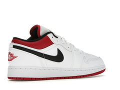 Air Jordan 1 Low White Gym Red (GS) 553560-118