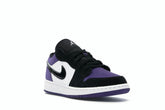 Jordan 1 Low Court Purple (GS) White Black 553560-125