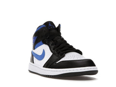 Jordan 1 Mid White Black Racer Blue 554724-140 Sneakers