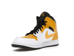 Air Jordan 1 Mid University Gold White Black 554724-170 Sneakers