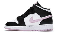 Air Jordan 1 Mid GS White Black Light Arctic Pink (555112-103)