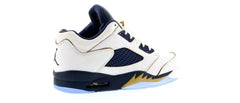 Jordan 5 Retro Low Dunk From Above White Metallic Gold Midnight Navy 819171-135