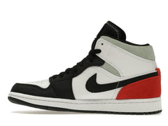 Air Jordan 1 Mid SE Red Black Toe (852542-100)