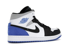 Air Jordan 1 Mid SE Royal Black Toe – White/Black/Hyper Royal – 852542-102