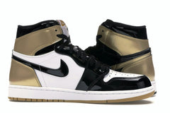 Air Jordan 1 Retro High Gold Top 3 (861428-001) Black/Metallic Gold Sneakers