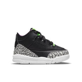 Air Jordan 3 Retro SE (TD) 'Electric Green' - Black/Violet Shock