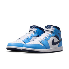 AIR JORDAN 1 MID - UNIVERSITY BLUE