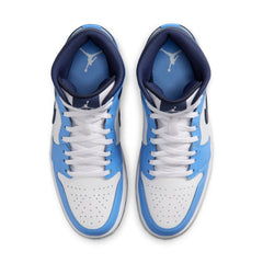AIR JORDAN 1 MID - UNIVERSITY BLUE