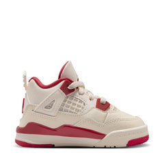 Jordan 4 Retro 'Valentine's Day' (TD) - Pale Ivory/Sierra Red