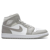 Air Jordan 1 Mid - College Grey/Light Bone/White