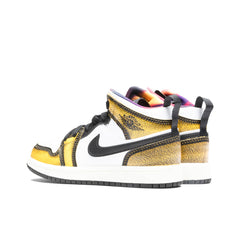 Air Jordan 1 Mid SE (PS) - Black/Taxi/White