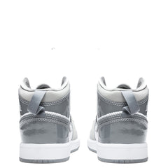 Air Jordan 1 Mid SE (PS) - White/Cool Grey/Medium Grey