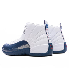 Air Jordan 12 Retro 'French Blue' - White/French Blue/Metallic Silver
