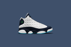 Air Jordan 13 Retro 'Obsidian' - White/Dark Powder Blue