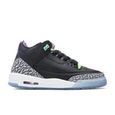 Air Jordan 3 Retro SE (GS) 'Electric Green' - Black/Violet Shock