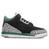 Air Jordan 3 Retro (PS) "Pine Green" - Black/Pine Green/Silver