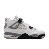 Air Jordan 4 Retro OG 'White Cement' (GS) - Summit White/Fire Red/Cement Grey/Black