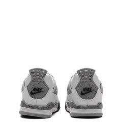 Air Jordan 4 Retro OG 'White Cement' (TD) - Summit White/Fire Red/Cement Grey/Black