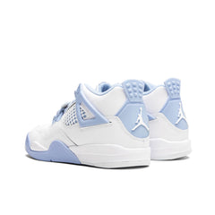 Air Jordan 4 Retro 'Aluminum' (PS) - White/Aluminum/Blue Tint/Oil Green