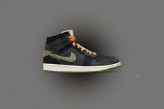 Air Jordan 1 Mid SE Craft - Anthracite/Sky J Light Olive/Black