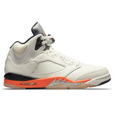 Air Jordan 5 Retro 'Shattered Backboard' - Sail/Orange Blaze/Metallic Silver