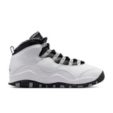 Air Jordan 10 Retro 'Steel' (GS) - White/Black/Light Steel Grey/Dark Powder Blue