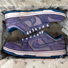 Purple Distressed Denim - Nike Dunk Low Custom | UK9