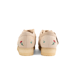CLARKS WALLABEE - TAUPE EMBROIDERY