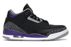 Air Jordan 3 Retro Black Court Purple CT8532-050 Sneakers